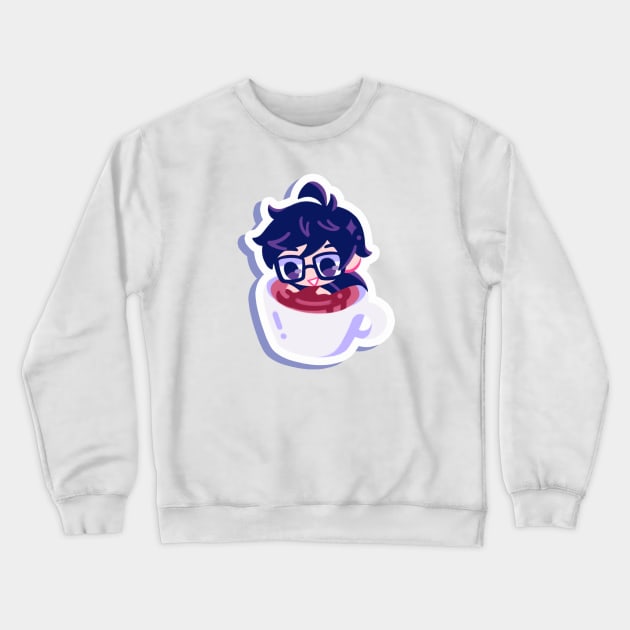 Ren Amamiya coffee Crewneck Sweatshirt by OkiComa